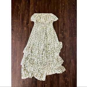 Off the shoulder maxi dress with slit